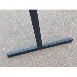 Рейка-опора Т-подібна. 2200мм.(пр.60х30х1,5мм) усилена, чорна